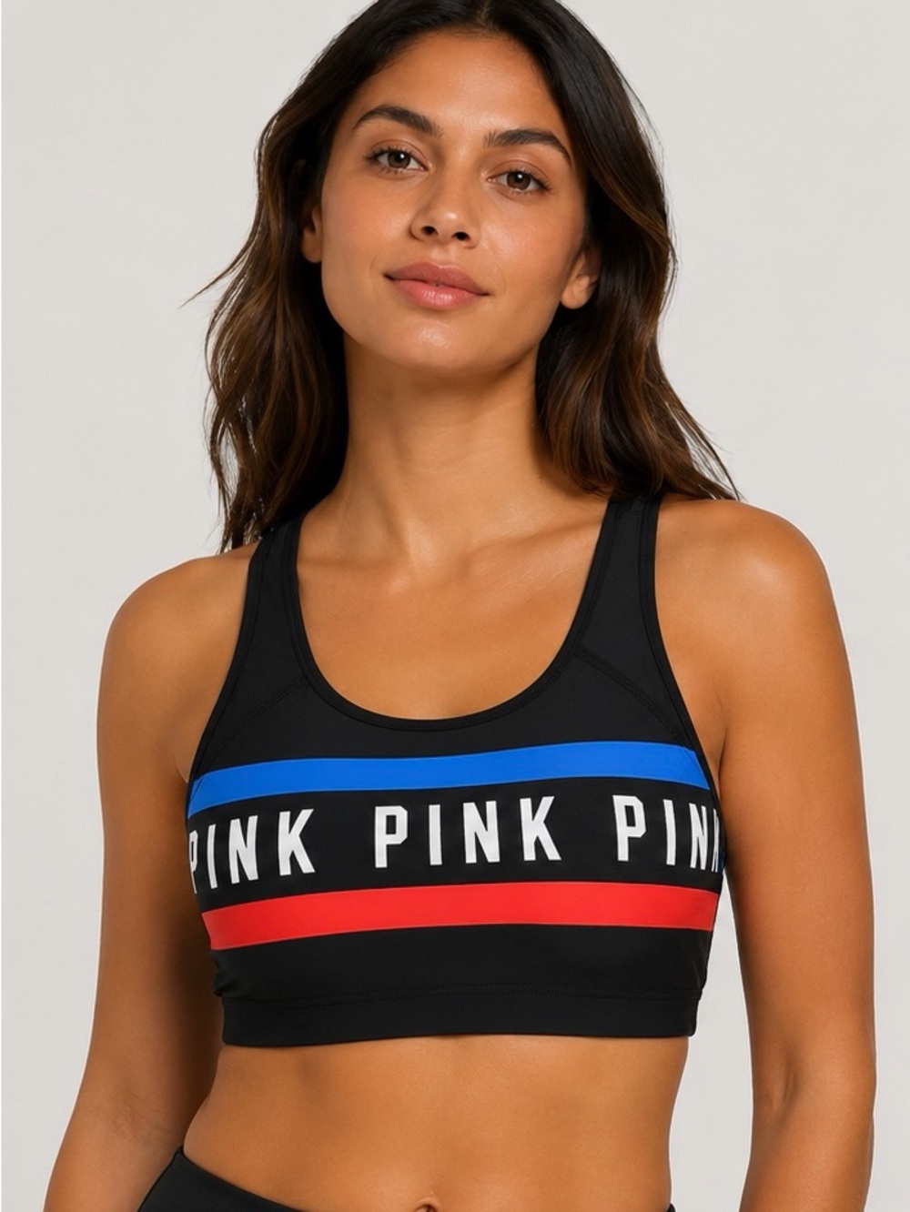 PINK by Victoria's Secret Ultimate Racerback Sports Bra – Black | Size M